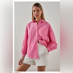 Rails Janae Shirt in Hot Pink , size XS